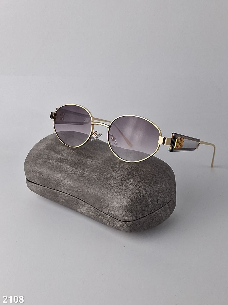 Oval Metal Frame Sunglasses – Gradient & Solid Lenses | Unisex