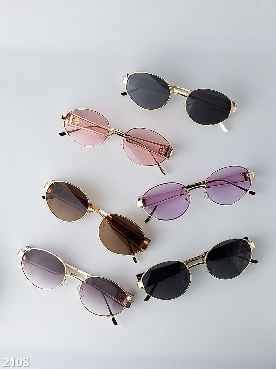 Oval Metal Frame Sunglasses – Gradient & Solid Lenses | Unisex